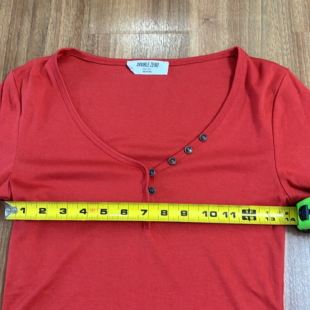 Double Zero Women's Long Sleeve Henley Top - Picture 4 of 4
